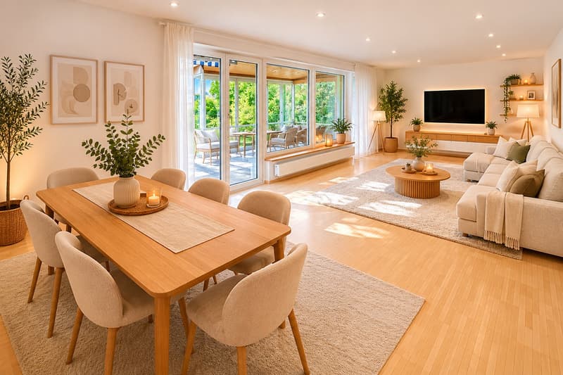 Die Lösung für Familien - 5.5-Zimmer-Einfamilienhaus mit Garten und viel Platz (2)