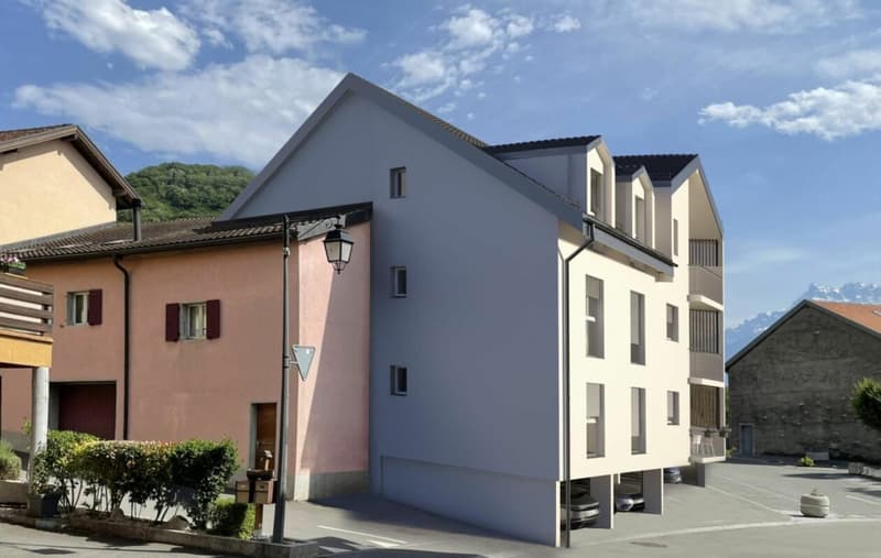Libre de suite : tout neuf  jardin et Dents du Midi ! (20)