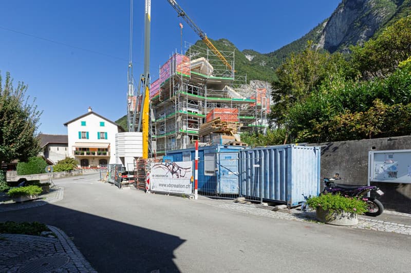 3,5p. tout neuf jardin et Dents du Midi ! (15)