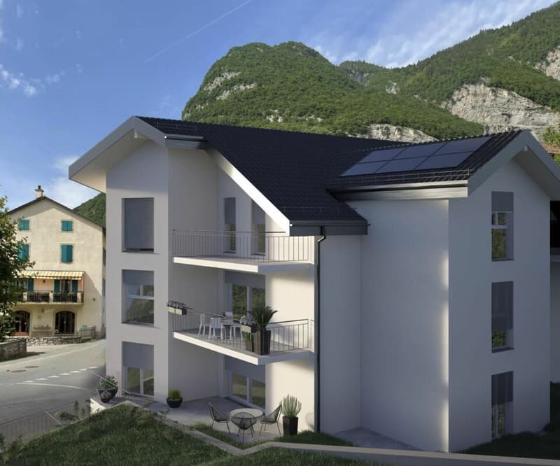 Libre de suite : tout neuf  jardin et Dents du Midi ! (19)