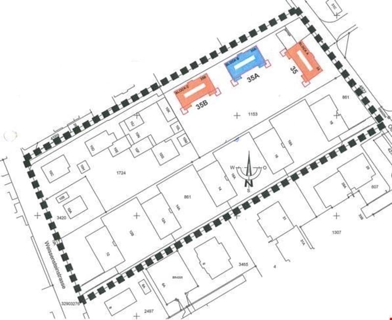 Lageplan der Wohnanlage Oberhardstrasse