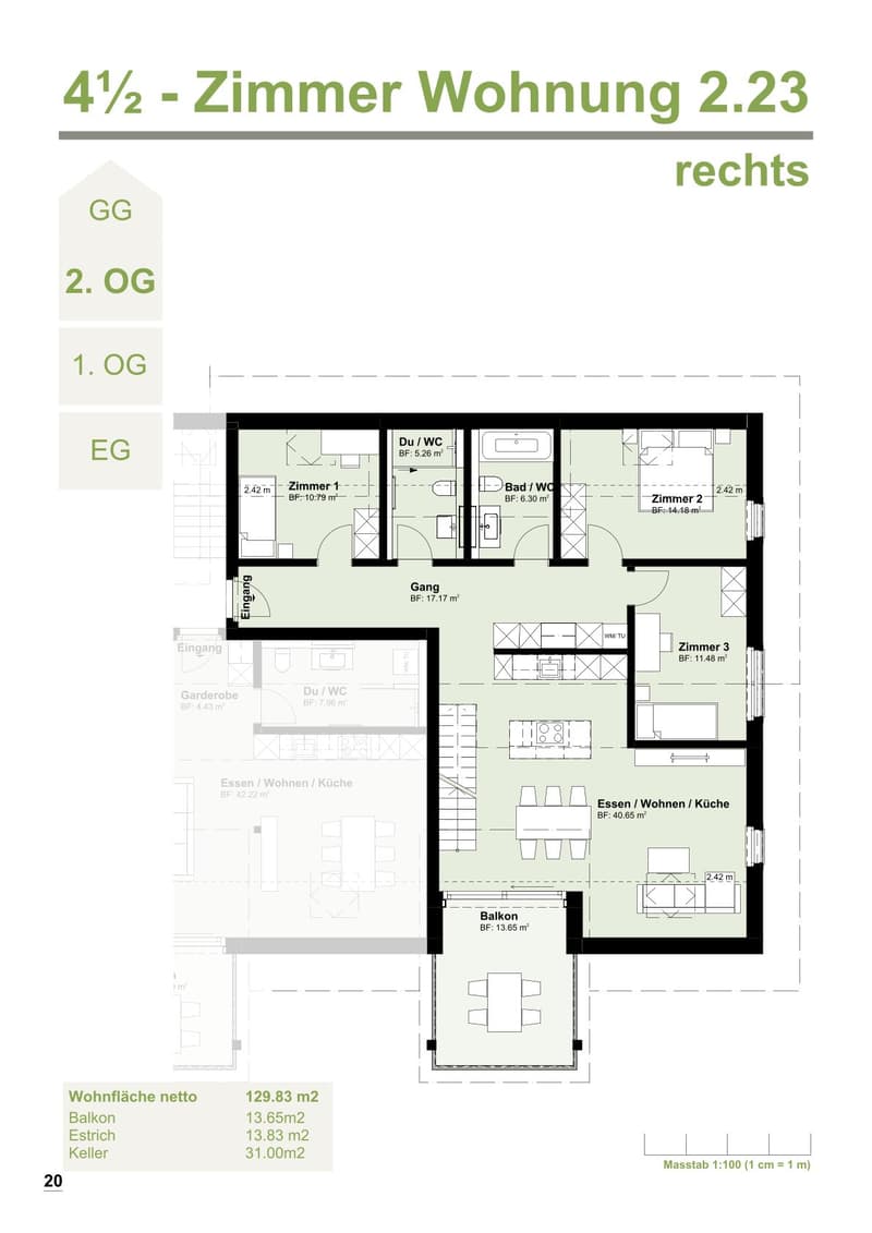 Moderne 4.5-Zimmer-Neubauwohnung im ruhigen Bleienbach (2)