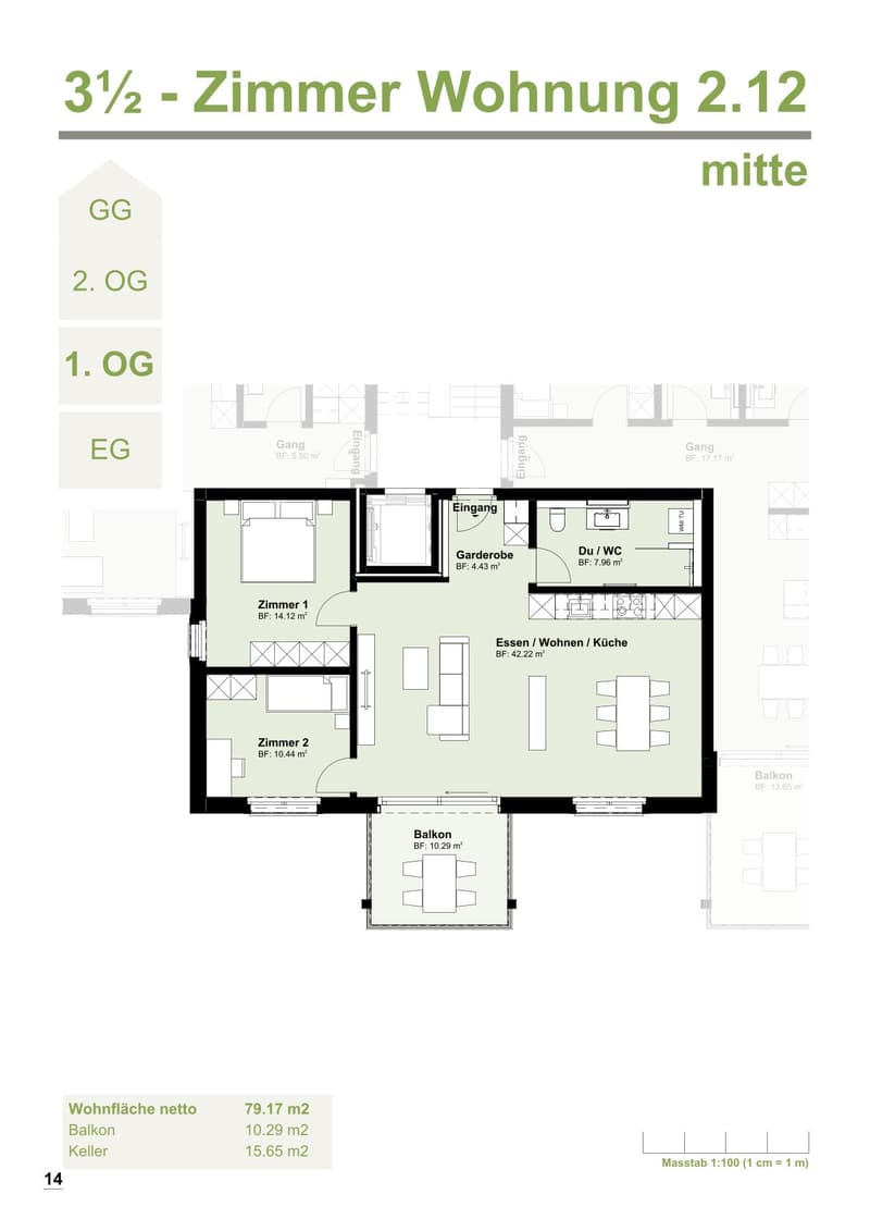 Grosszüge 3.5-Zimmerwohnung 1.OG in modernem Neubau (2)