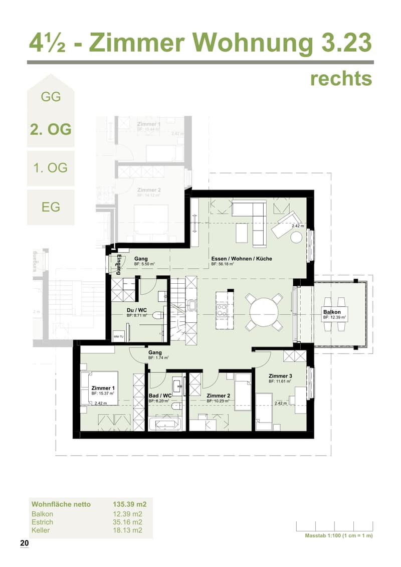 Moderne 4.5-Zimmer-Wohnung mit Balkon in Bleienbach (2)
