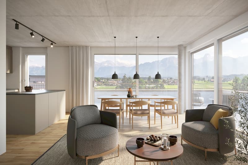 Moderne Neubau 5.5-Zimmer EG Wohnung in Uetendorf (3)