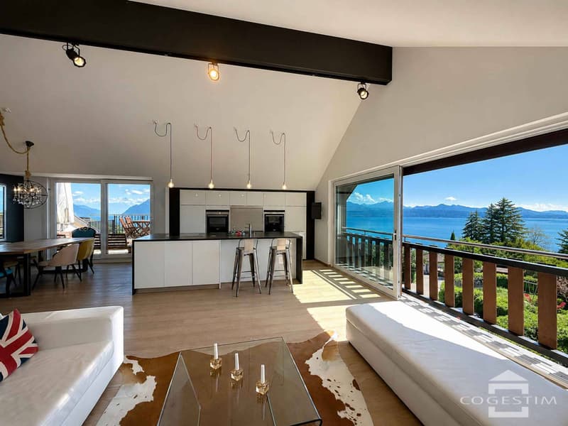 Spacieux duplex de 5.5 pièces avec terrasse et vue sur le Lac Léman (2)
