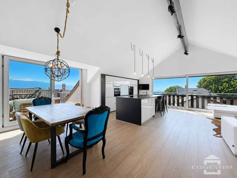 Spacieux duplex de 5.5 pièces avec terrasse et vue sur le Lac Léman (3)