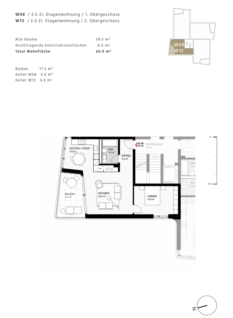Moderne 2.5-Zimmer-Neubauwohnung mit Balkon (6)