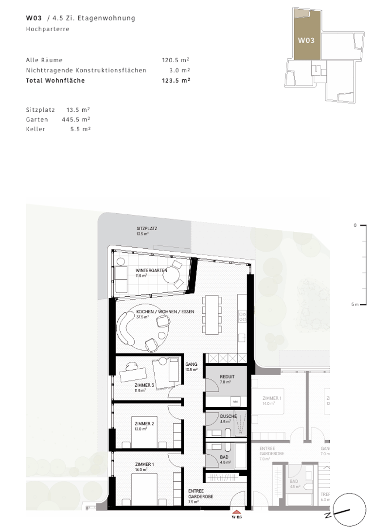Exklusive 4.5-Zimmer-Gartenwohnung mit weitläufigem Gartenbereich (6)