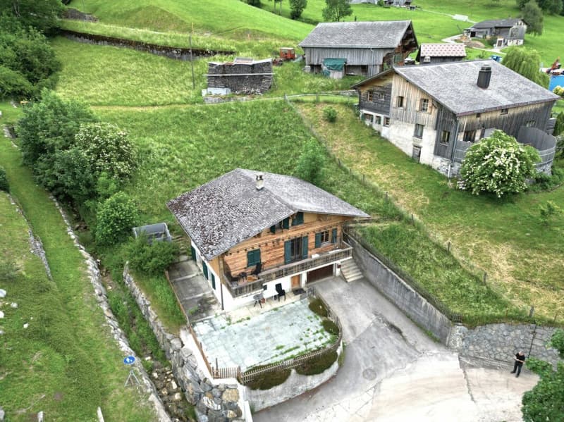 Grosses 7-Zimmer Chalet mit Einliegerwohnung und wunderbarer Weitsicht in Château-d'Oex VD (2)