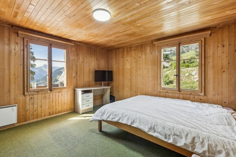 Grosses 7-Zimmer Chalet mit Einliegerwohnung und wunderbarer Weitsicht in Château-d'Oex VD (8)