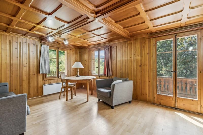 Grosses 7-Zimmer Chalet mit Einliegerwohnung und wunderbarer Weitsicht in Château-d'Oex VD (3)