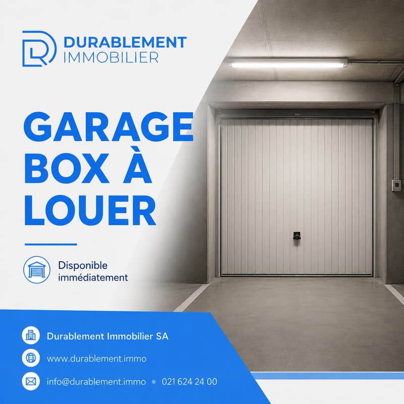 Garage box proche de Malley (Lausanne) (1)