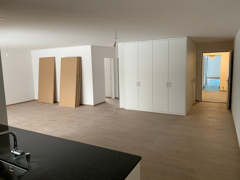 Wohnzimmer mit Einbauschränke