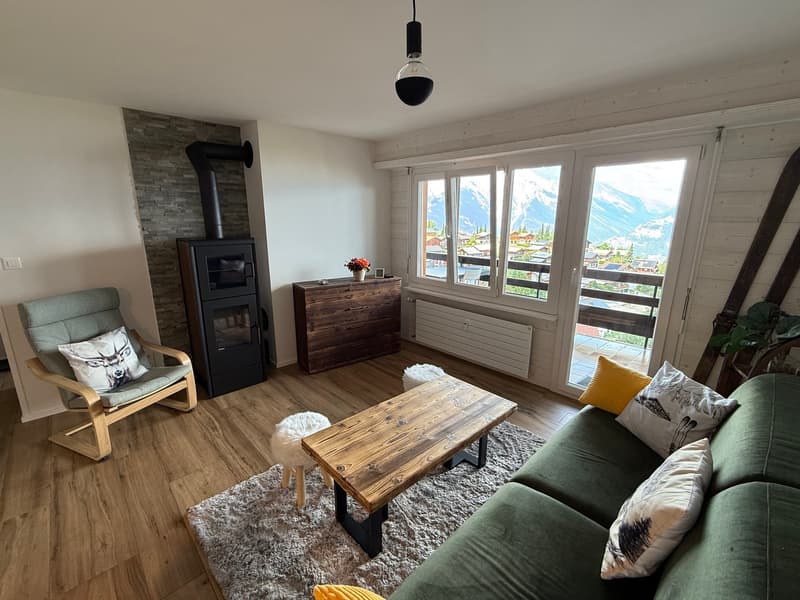 Appartement rénové 1 chambre à la saison - Haute-Nendaz (1)