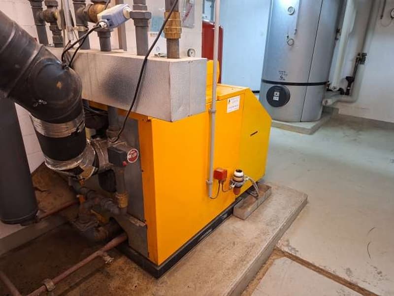 boiler room with heating system