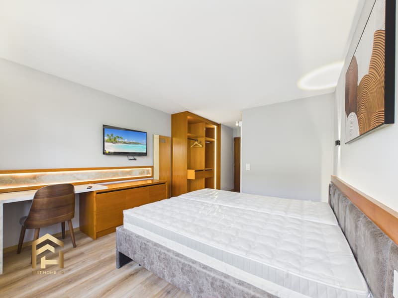 Beispiel-Etage: umgebautes Hotelzimmer