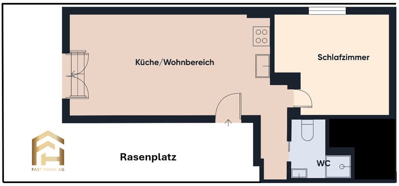 Appartement exclusif de 2,5 pièces avec ambiance de jardin (8)
