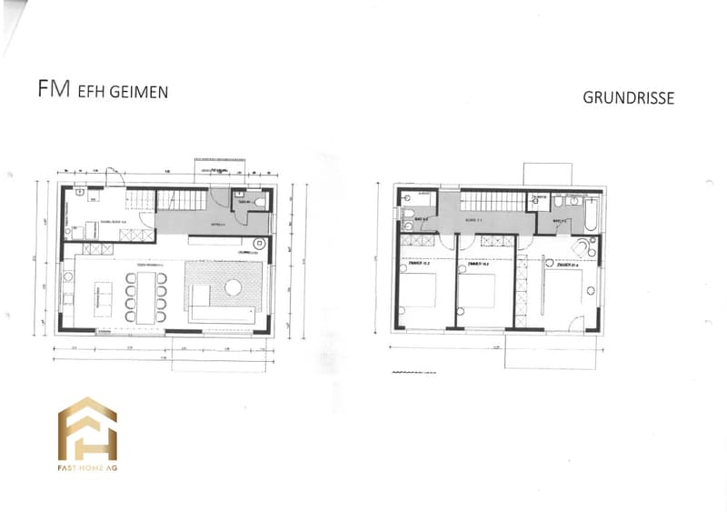 Grundrisse EFH Geimen