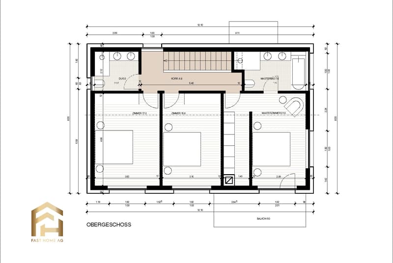 Grundriss Obergeschoss