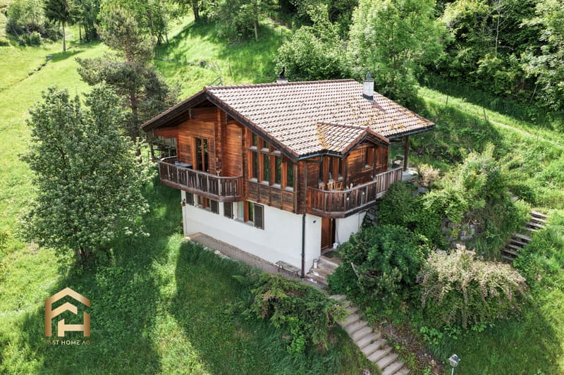 Über den Dächern von Ried-Brig EFH mit Wintergarten, Sauna & Weitbli (1)