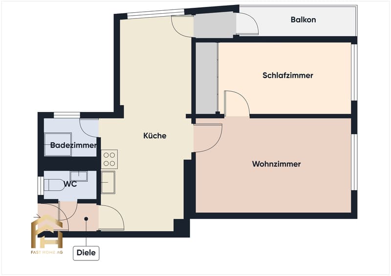 Grundriss 2.5 ZWG
