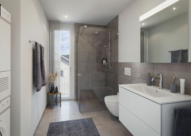 Erstvermietung - Exklusive 3½-Zimmer-Neubauwohnung mit grosszügigem Balkon (4)
