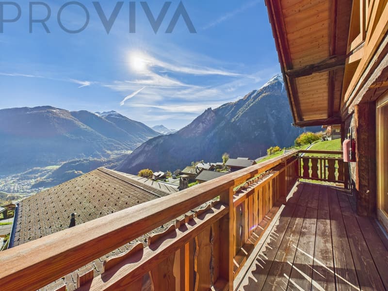 Walliser Juwel - Chalet mit Studio & Panorama-Terrasse (4)