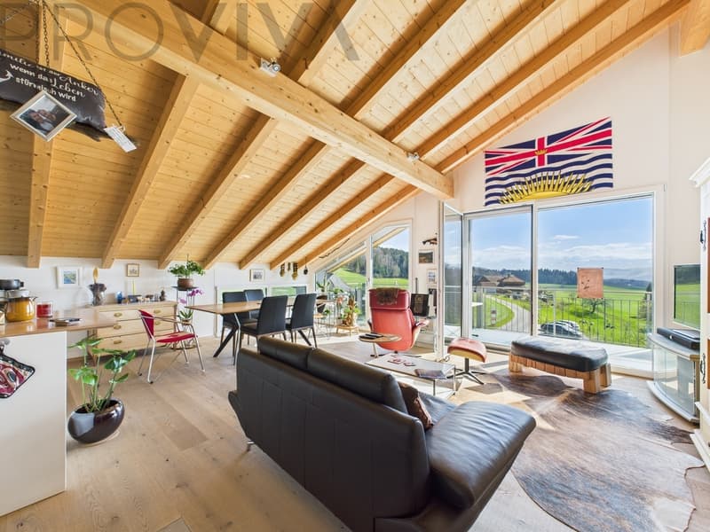 Helle und moderne Dachwohnung mit Alpenblick (2)