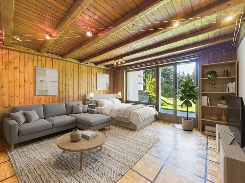 Saniertes Studio, ruhige Terrasse - Crans-Montana (5)