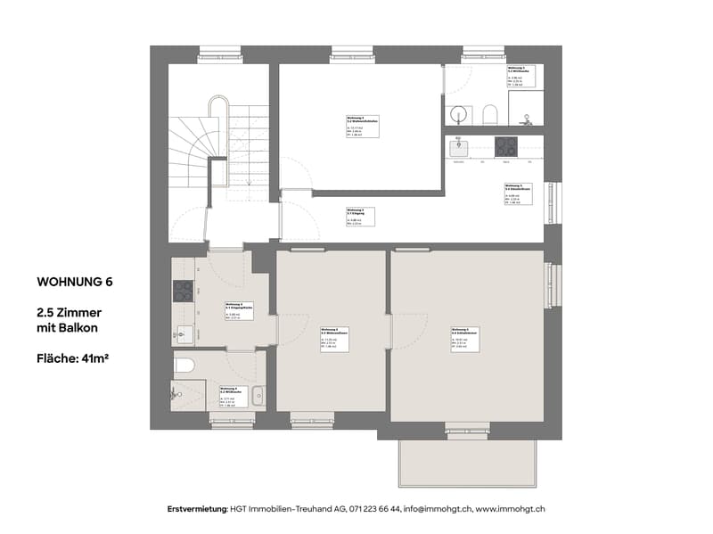 Hochwertige und stilvolle 2.5 Zimmer-Wohnung mit Balkon (13)