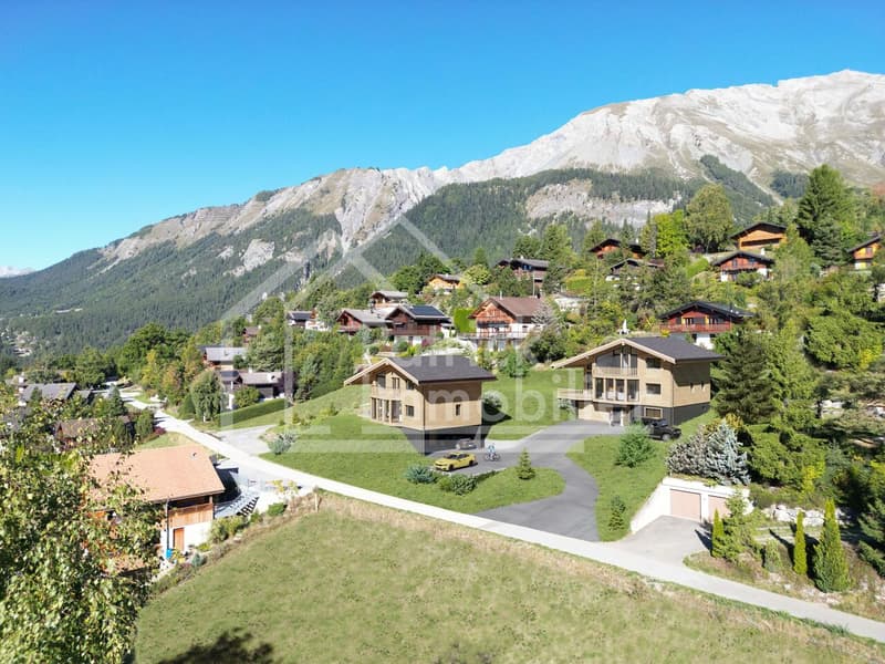 Chalet individuel d'exception - Vue panoramique sur les Alpes - Mayens (6)