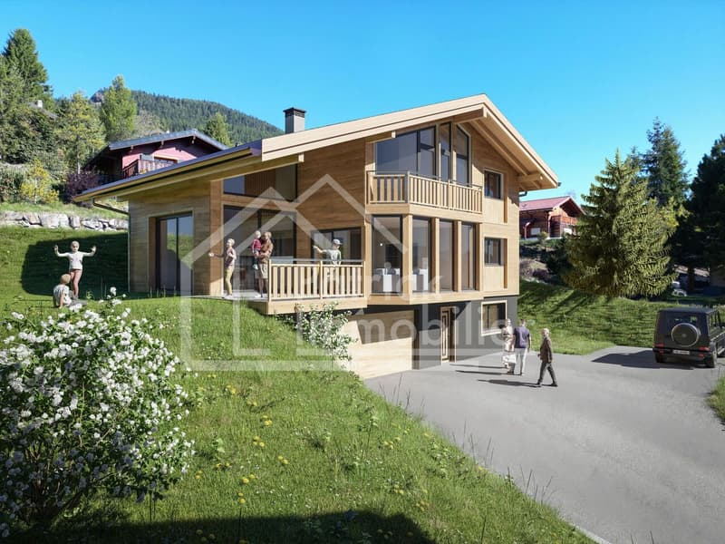 Chalet individuel d'exception - Vue panoramique sur les Alpes - Mayens (2)