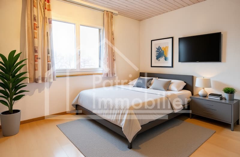 Charmante villa 5.5 pcs individuelle avec grand jardin et piscine (7)