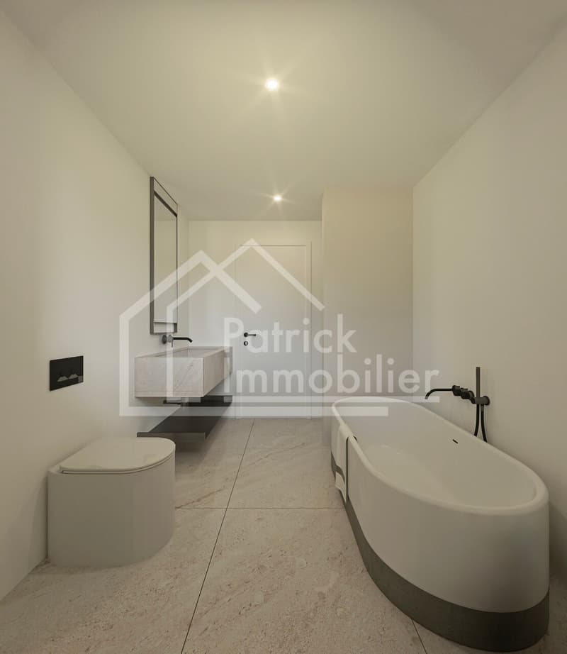 Attique 4.5 pièces neuf avec balcon de 32 m² à Courtepin (4)
