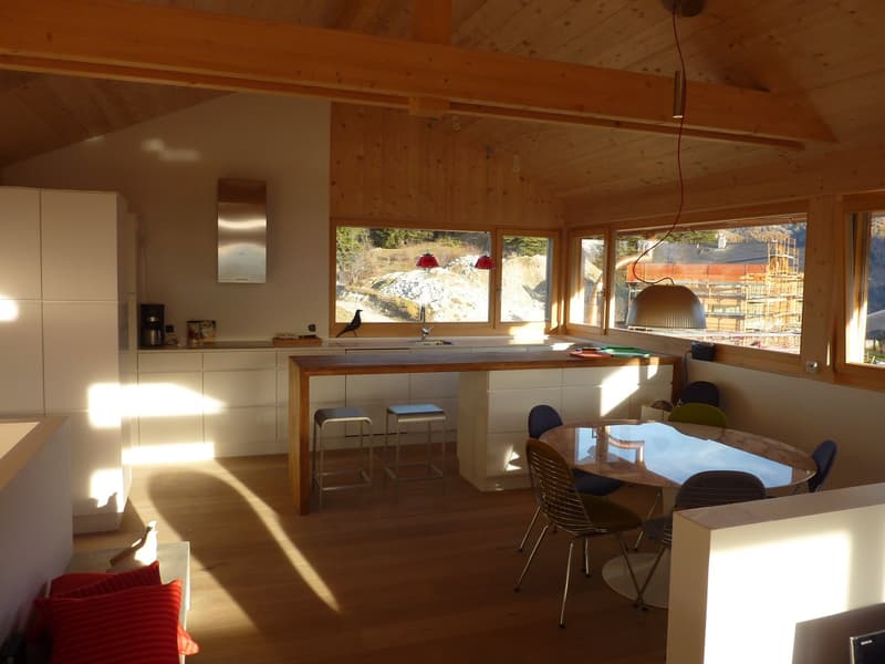 Chalet moderne de 4 pièces avec vue panoramique à Vercorin (5)