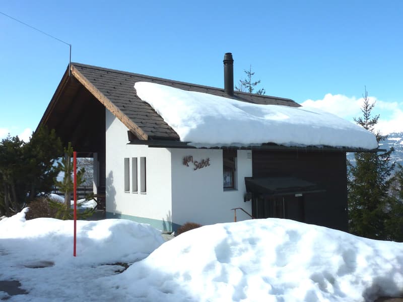 Location touristique -  Agréable chalet à Vercorin avec vue sur la plaine (18)