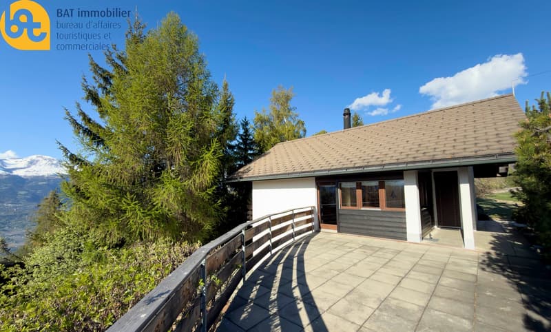 Location touristique -  Agréable chalet à Vercorin avec vue sur la plaine (4)