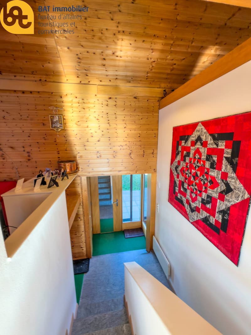Location touristique -  Agréable chalet à Vercorin avec vue sur la plaine (10)