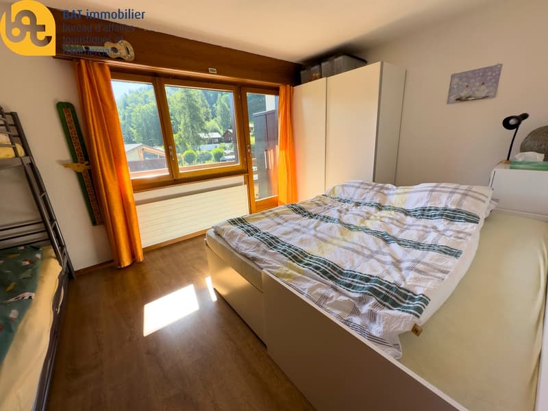 Location touristique - Escapade n°152 appartement avec grande terrasse à Vercorin (12)