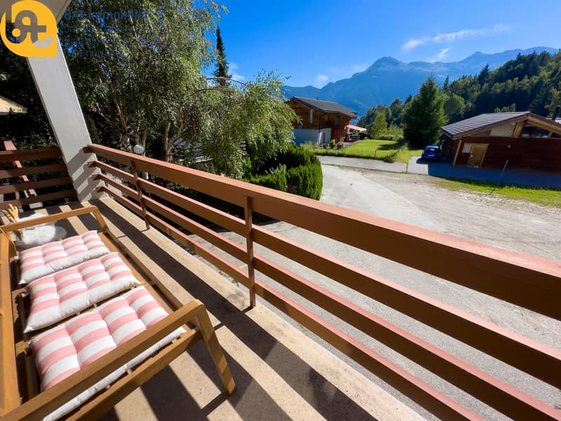Location touristique - Escapade n°152 appartement avec grande terrasse à Vercorin (5)