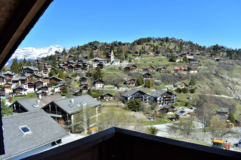 A la semaine ou au mois - appartement 3 pièces à Vercorin avec vue panoramique (15)