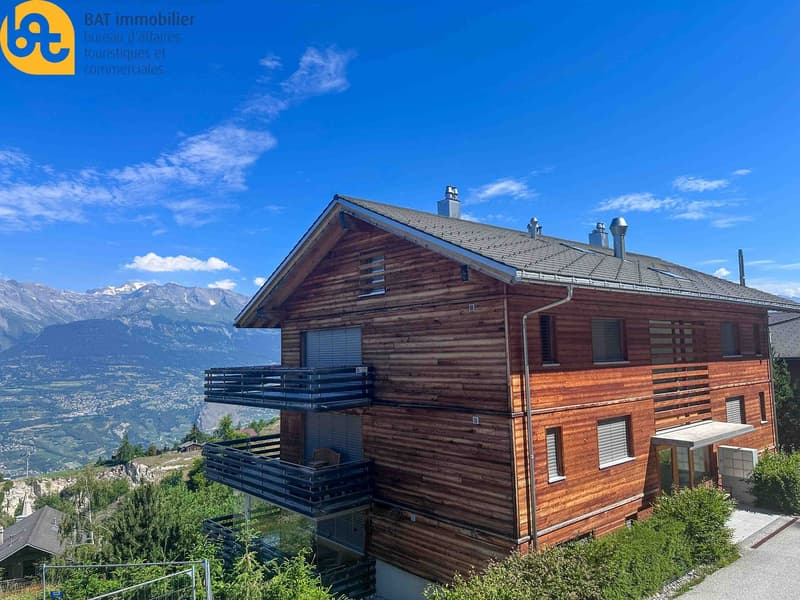 A louer pour une année - Magnifique duplex avec vue imprenable à Nax (1)