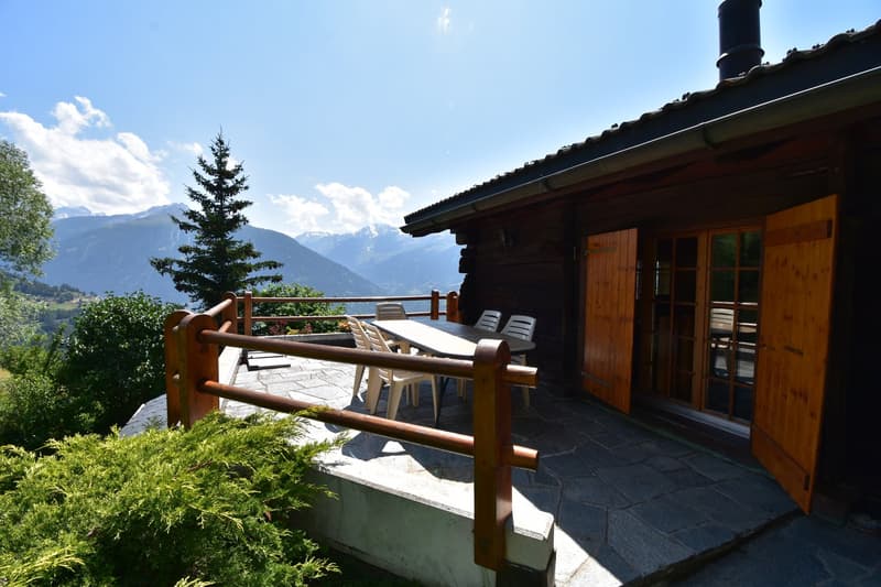 SAISON HIVER 2027 - Chalet chaleureux de 4 pièces à Mont-Noble avec vue panoramique (11)