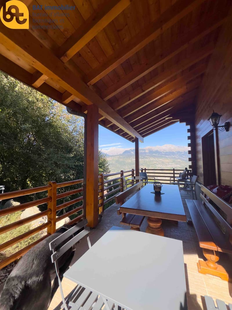 SAISON HIVER - Chalet chaleureux à Grône – Vue imprenable sur les montagnes (15)