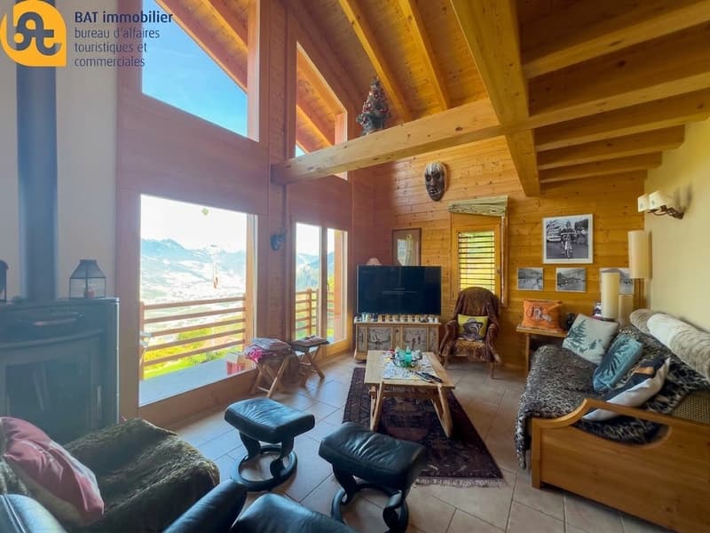 SAISON HIVER - Chalet chaleureux à Grône – Vue imprenable sur les montagnes (2)