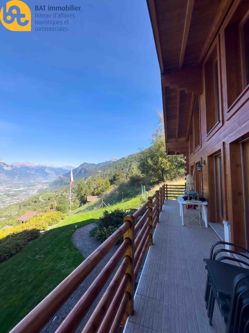 SAISON HIVER - Chalet chaleureux à Grône – Vue imprenable sur les montagnes (13)