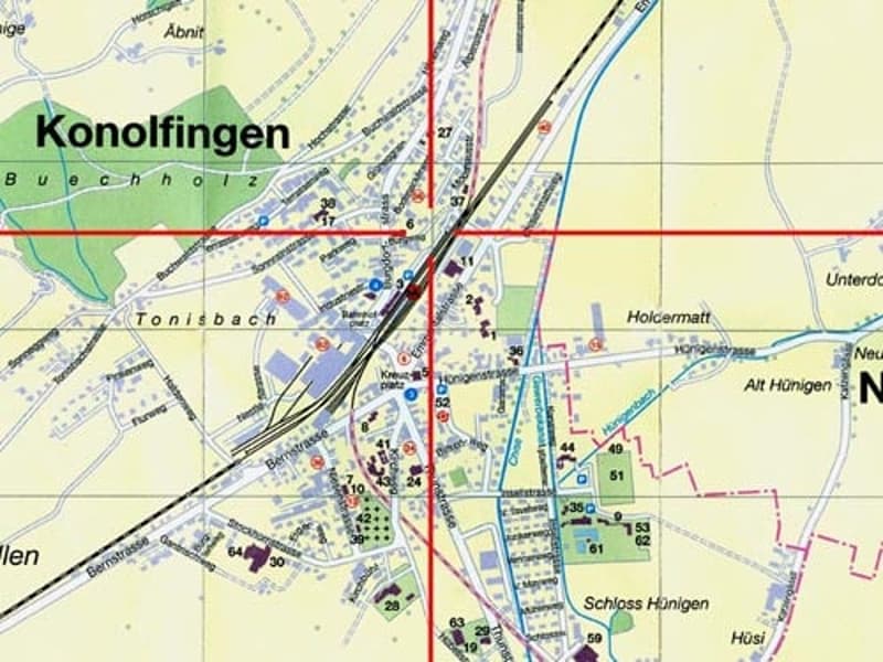 Lageplan Burgweg in Konolfingen