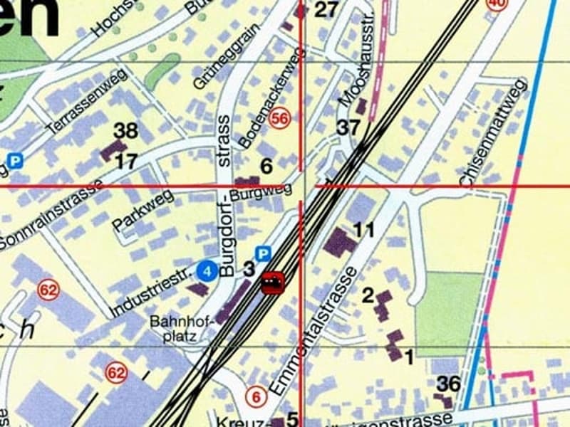 Lageplan Burgweg Ausschnitt