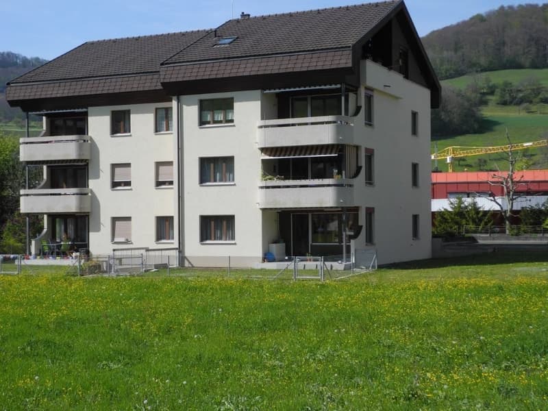 4.5-Zimmer Wohnung mit gedecktem Südbalkon, Gartensitzplatz und Lift (1)